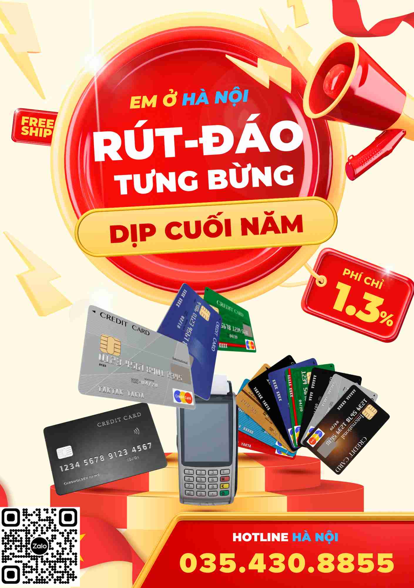 pos rút tiền giá rẻ tại Hà Nội